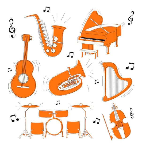 Müzik Boyama Sayfaları