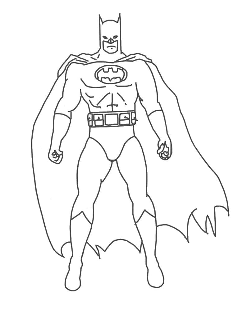 Adalet Birliği’nden Batman Boyama Sayfası