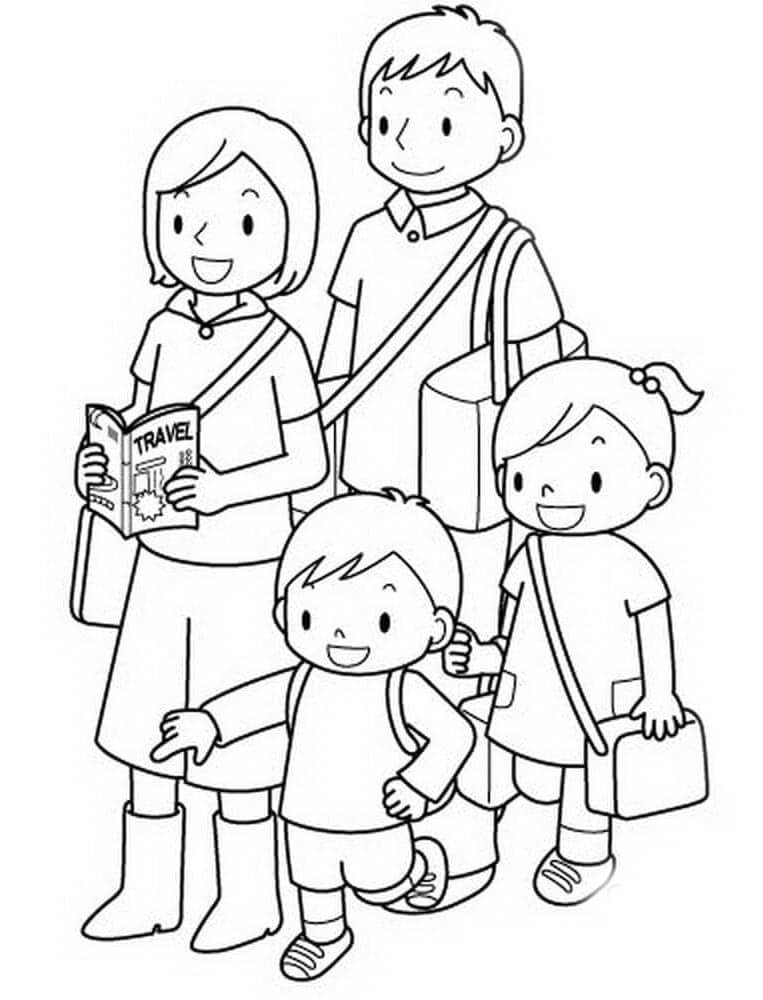 Aile (11) Boyama Sayfası