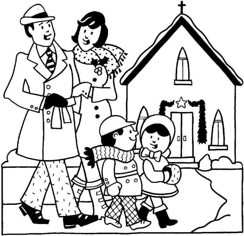 Aile (13) Boyama Sayfası