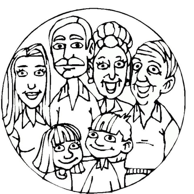 Aile (17) Boyama Sayfası