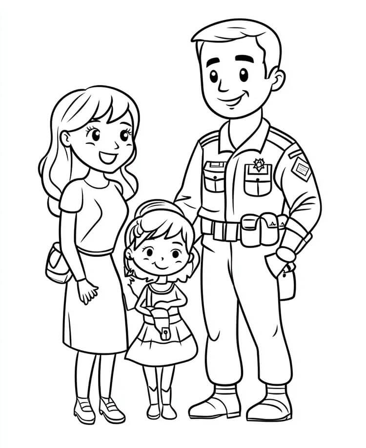 Aile (2) Boyama Sayfası