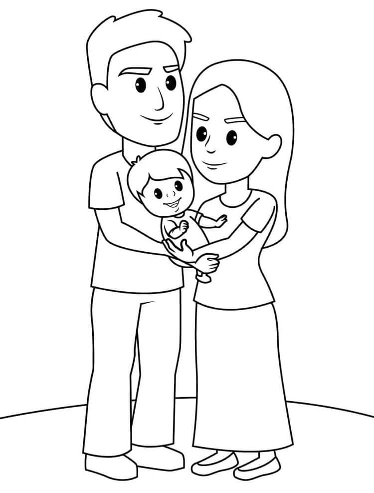 Aile (7) Boyama Sayfası