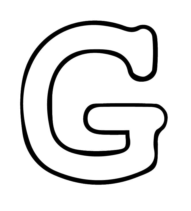 Alfabe Harfi G Boyama Sayfası