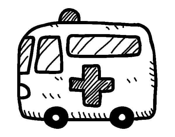 Ambulans (12) Boyama Sayfası
