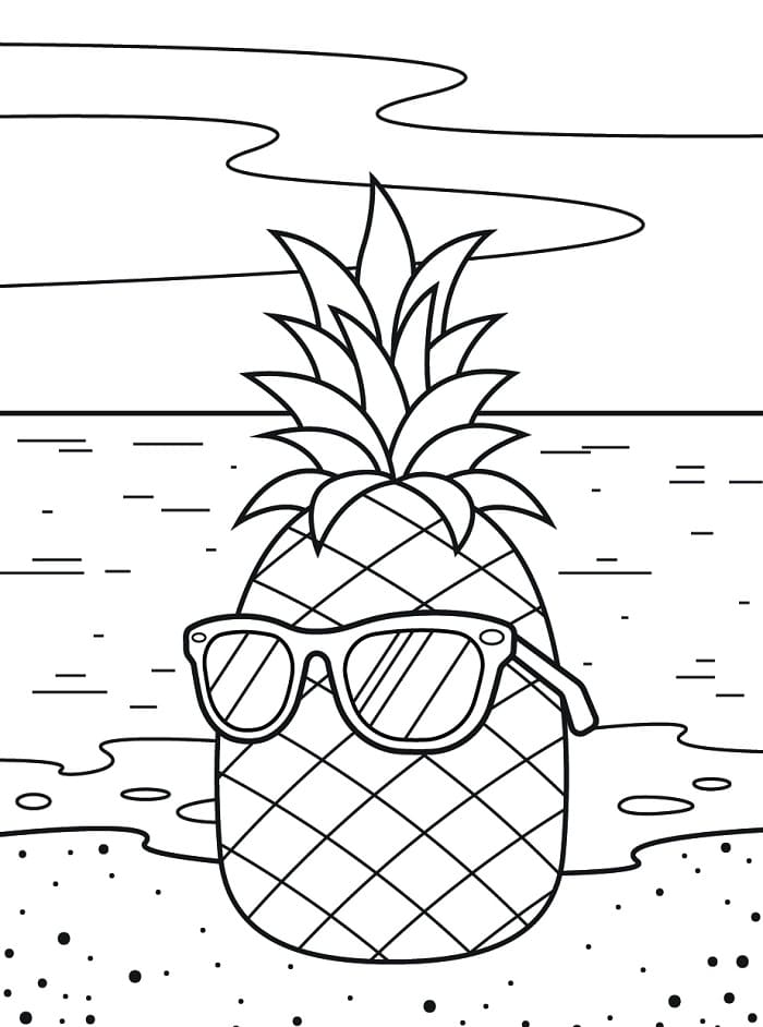 Ananas (1) Boyama Sayfası