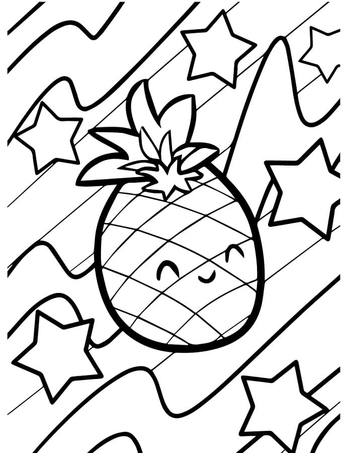 Ananas (10) Boyama Sayfası