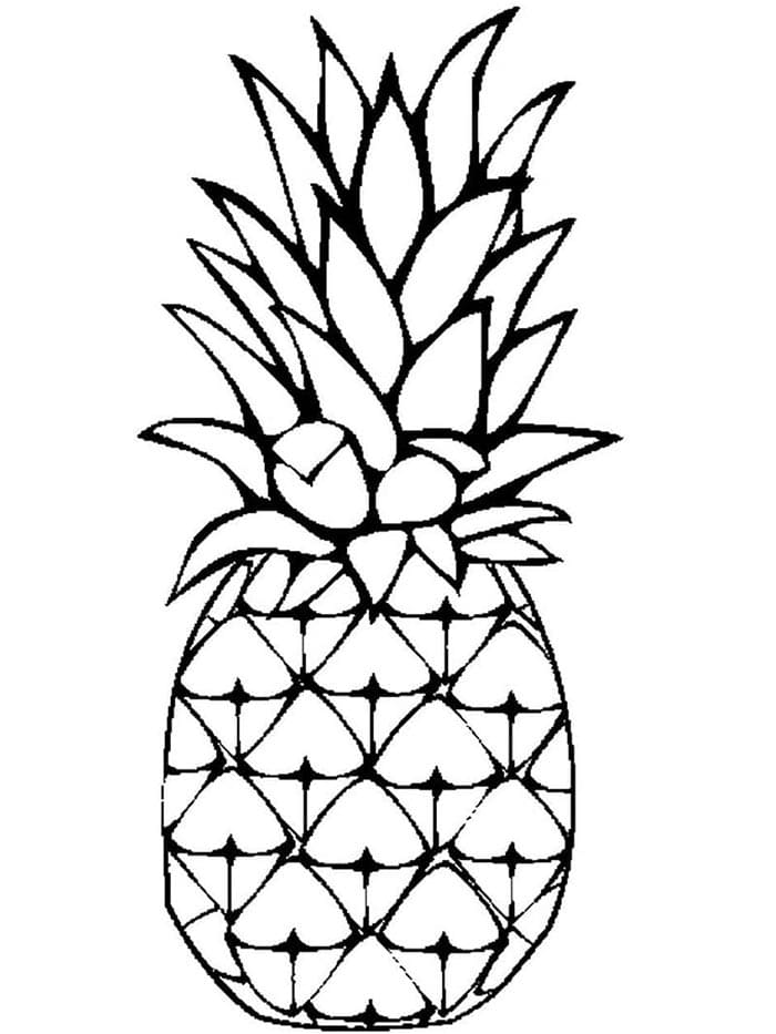 Ananas (12) Boyama Sayfası