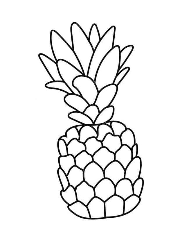 Ananas (14) Boyama Sayfası