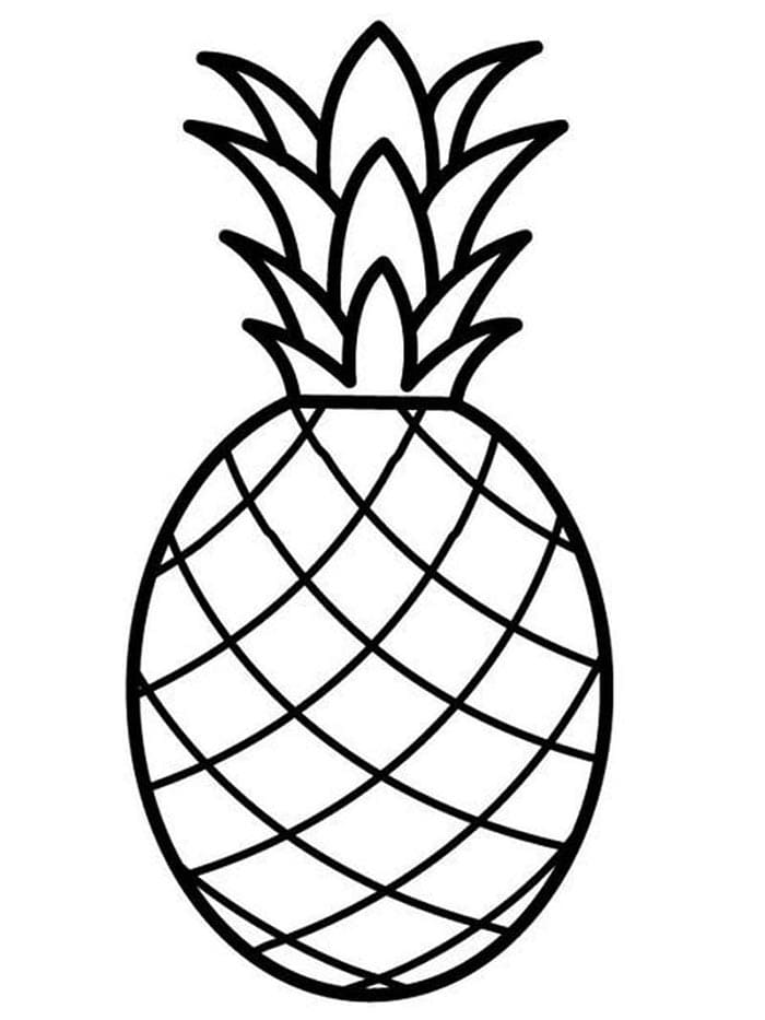 Ananas (16) Boyama Sayfası