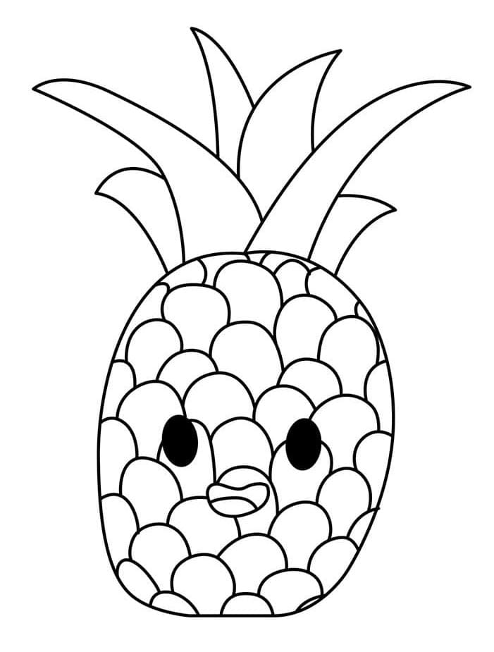 Ananas (17) Boyama Sayfası