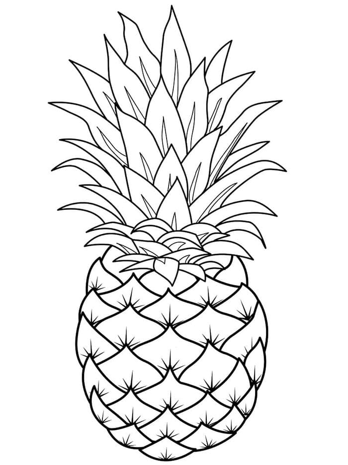 Ananas (19) Boyama Sayfası