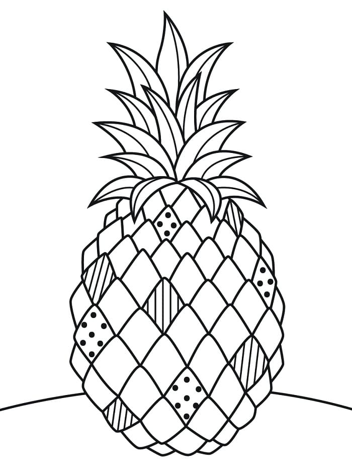 Ananas (2) Boyama Sayfası