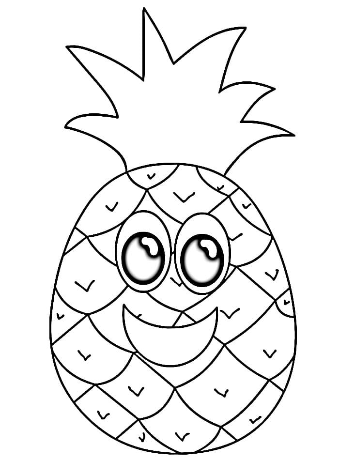 Ananas (21) Boyama Sayfası