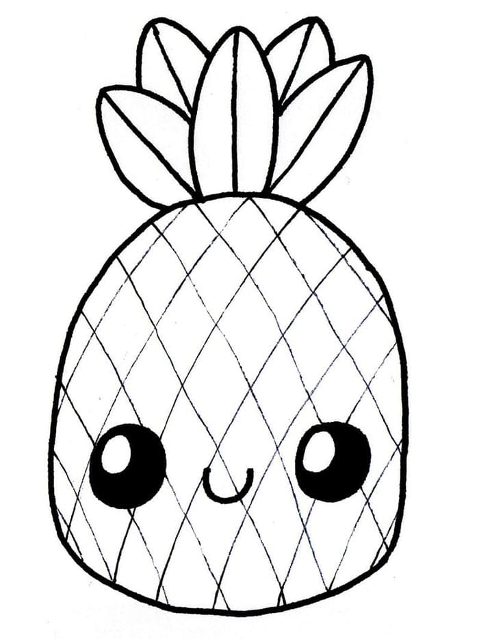 Ananas (22) Boyama Sayfası