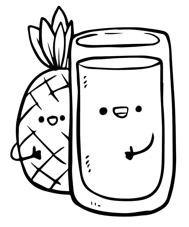Ananas (5) Boyama Sayfası