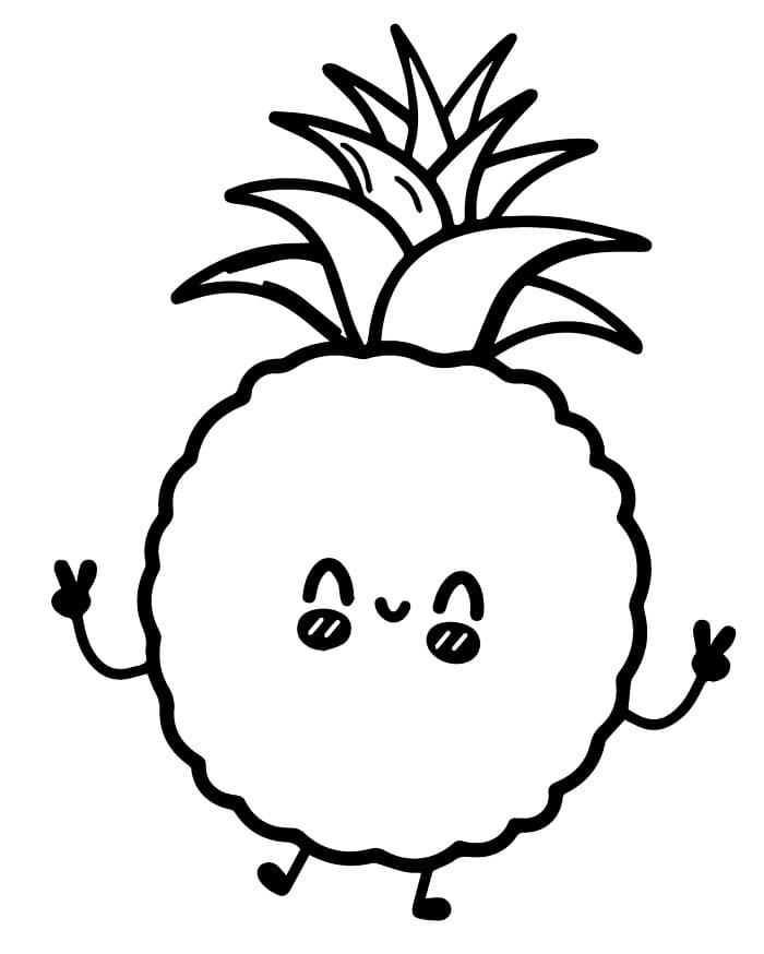 Ananas (8) Boyama Sayfası