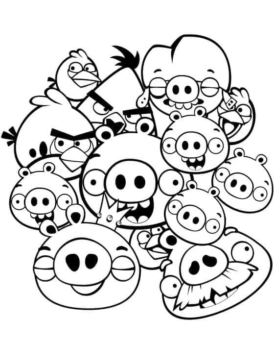 Angry Birds (12) Boyama Sayfası