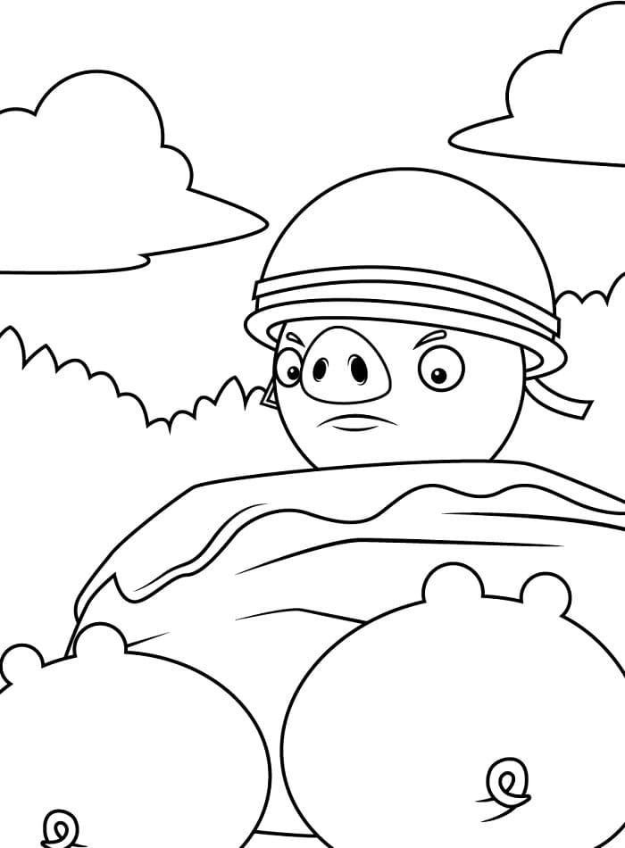 Angry Birds Baskı Boyama Sayfası