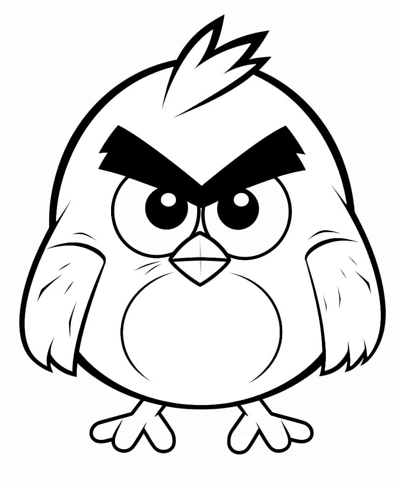 Angry Birds Ücretsiz Yazdırılabilir Boyama Sayfası