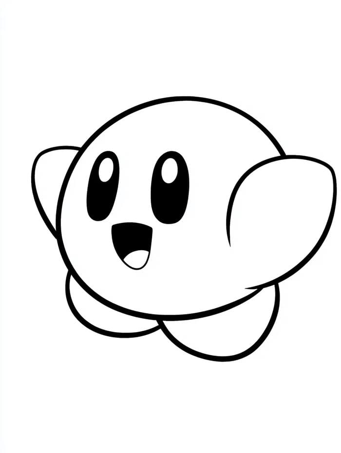 Animasyon Kirby Boyama Sayfası