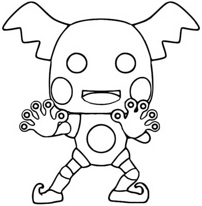 Animasyonlu Funko Pop Boyama Sayfası