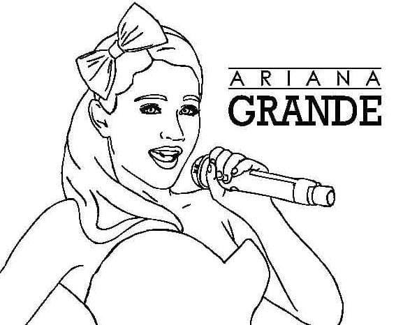 Ariana Grande (1) Boyama Sayfası