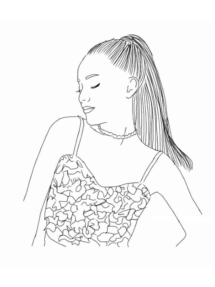 Ariana Grande (2) Boyama Sayfası
