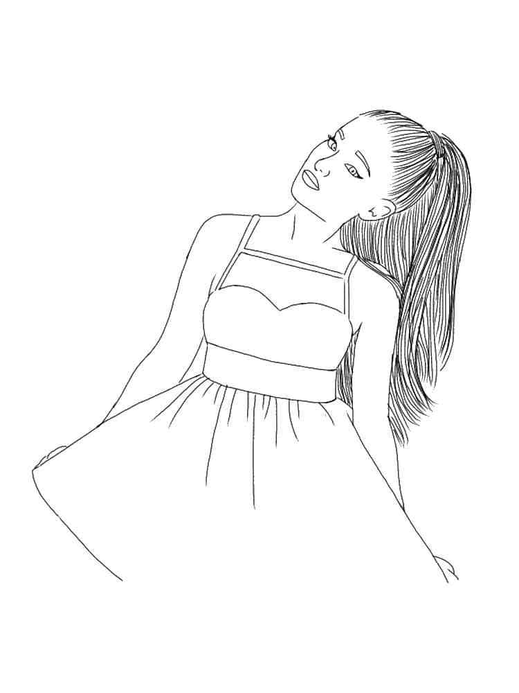 Ariana Grande (3) Boyama Sayfası