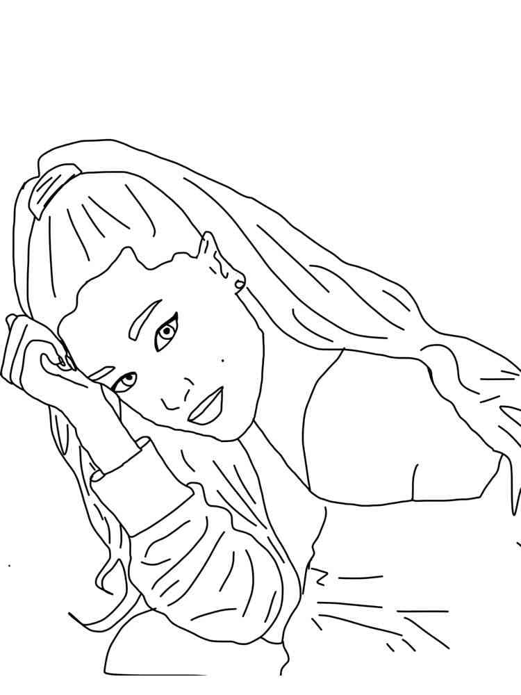 Ariana Grande (4) Boyama Sayfası