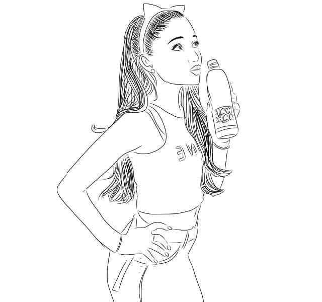 Ariana Grande (5) Boyama Sayfası