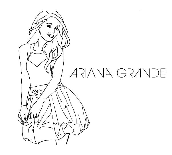Ariana Grande (6) Boyama Sayfası