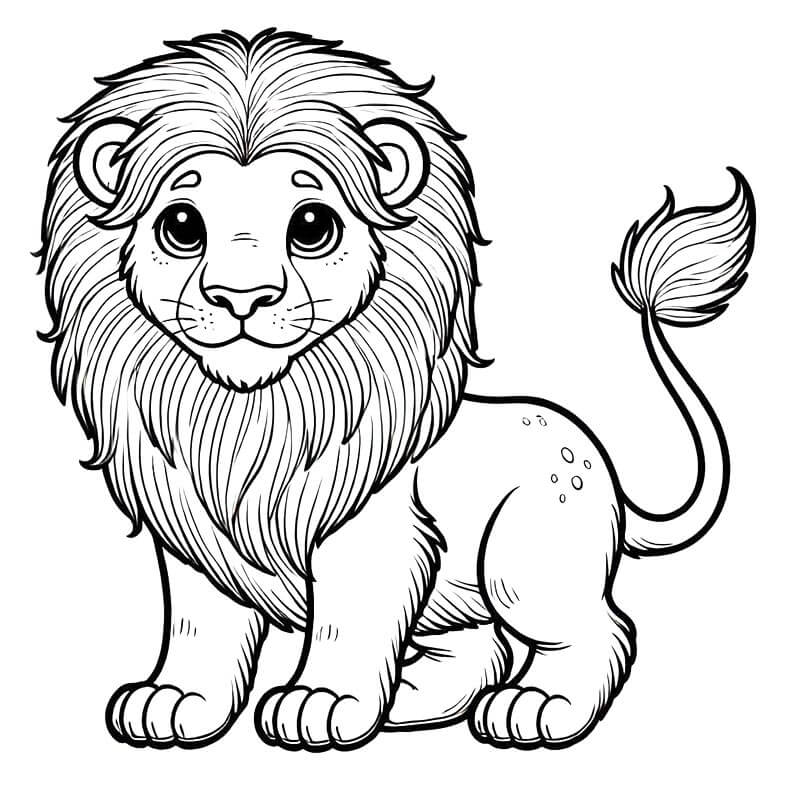 Aslan (10) Boyama Sayfası