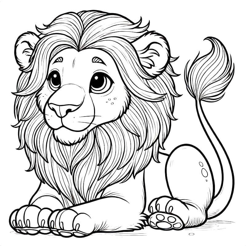 Aslan (11) Boyama Sayfası