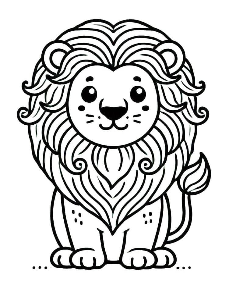 Aslan (15) Boyama Sayfası
