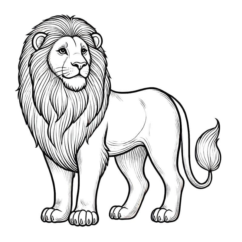 Aslan (4) Boyama Sayfası