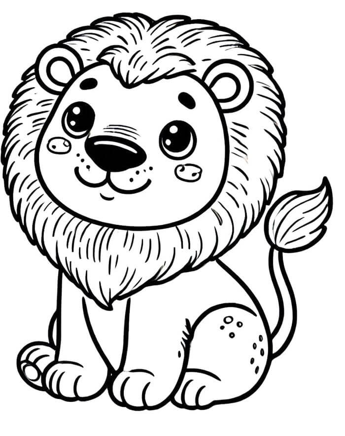 Aslan (5) Boyama Sayfası