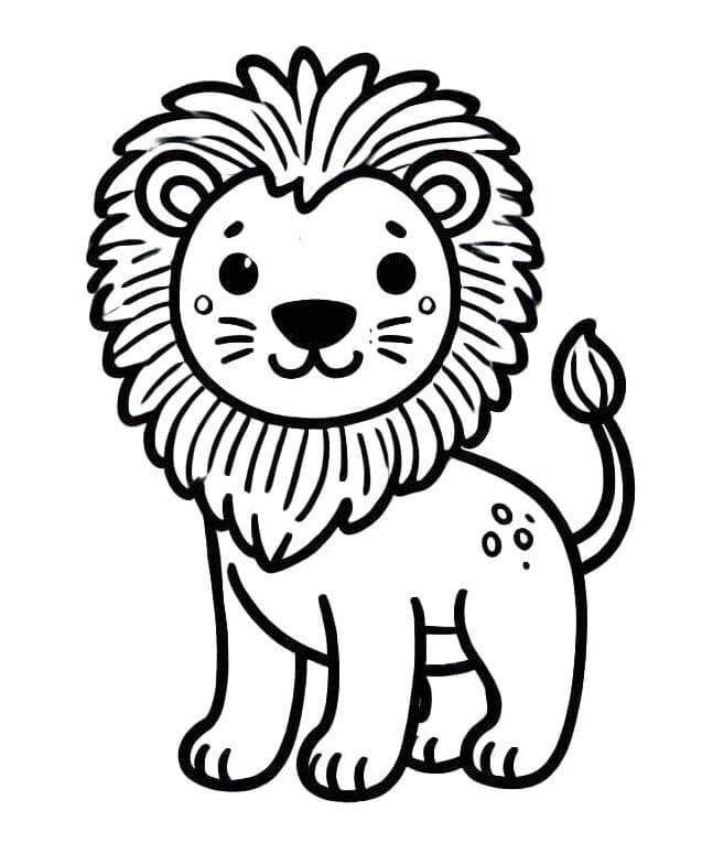 Aslan (7) Boyama Sayfası