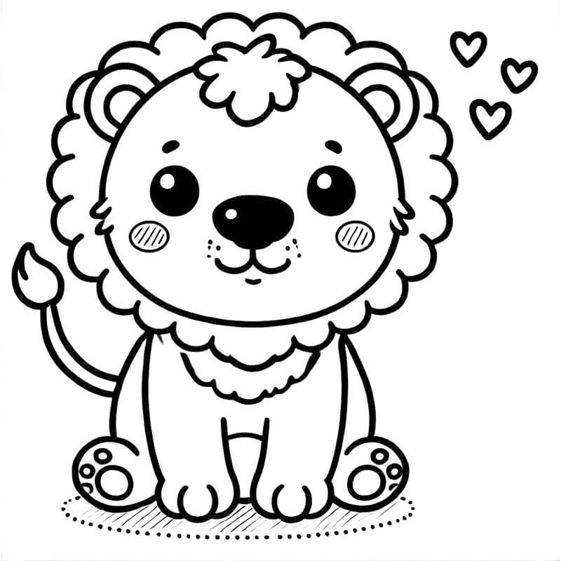 Aslan (8) Boyama Sayfası