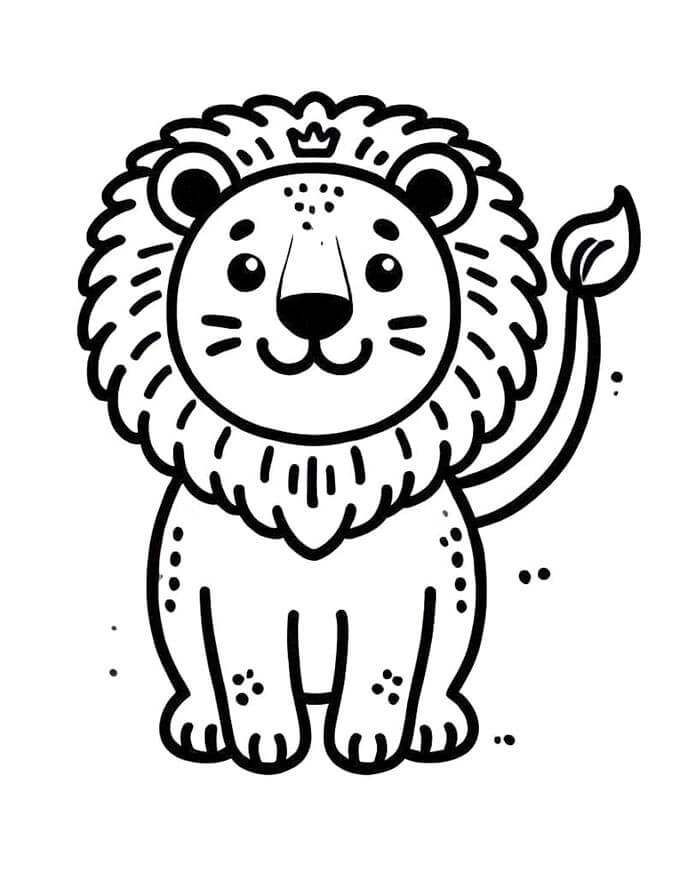 Aslan (9) Boyama Sayfası