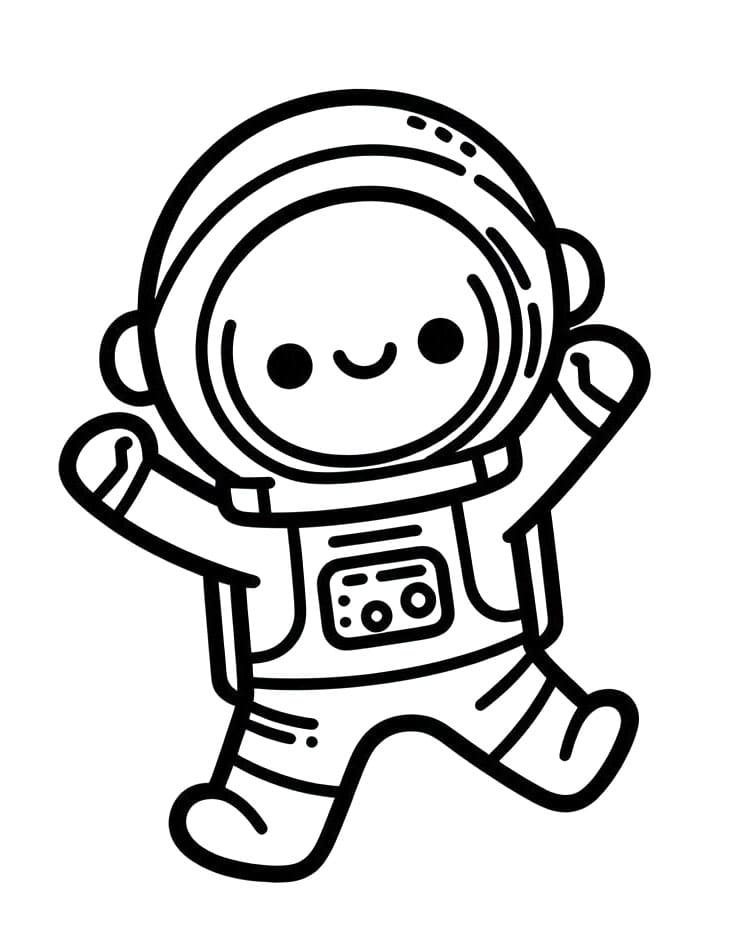 Astronot (1) Boyama Sayfası
