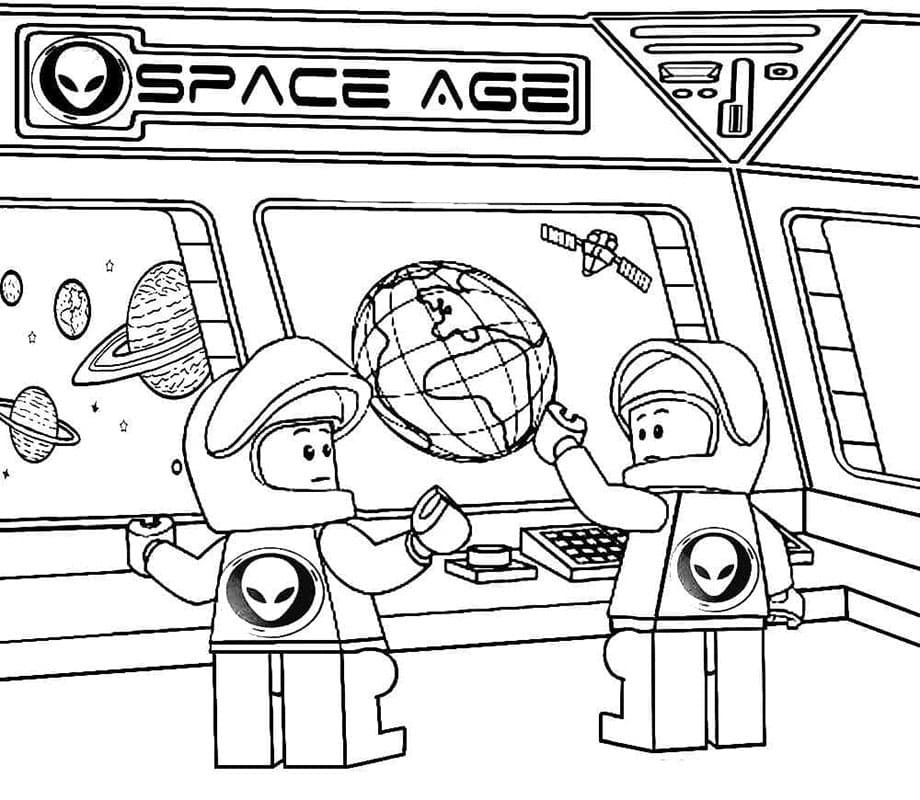 Astronot Bedava Boyama Sayfası