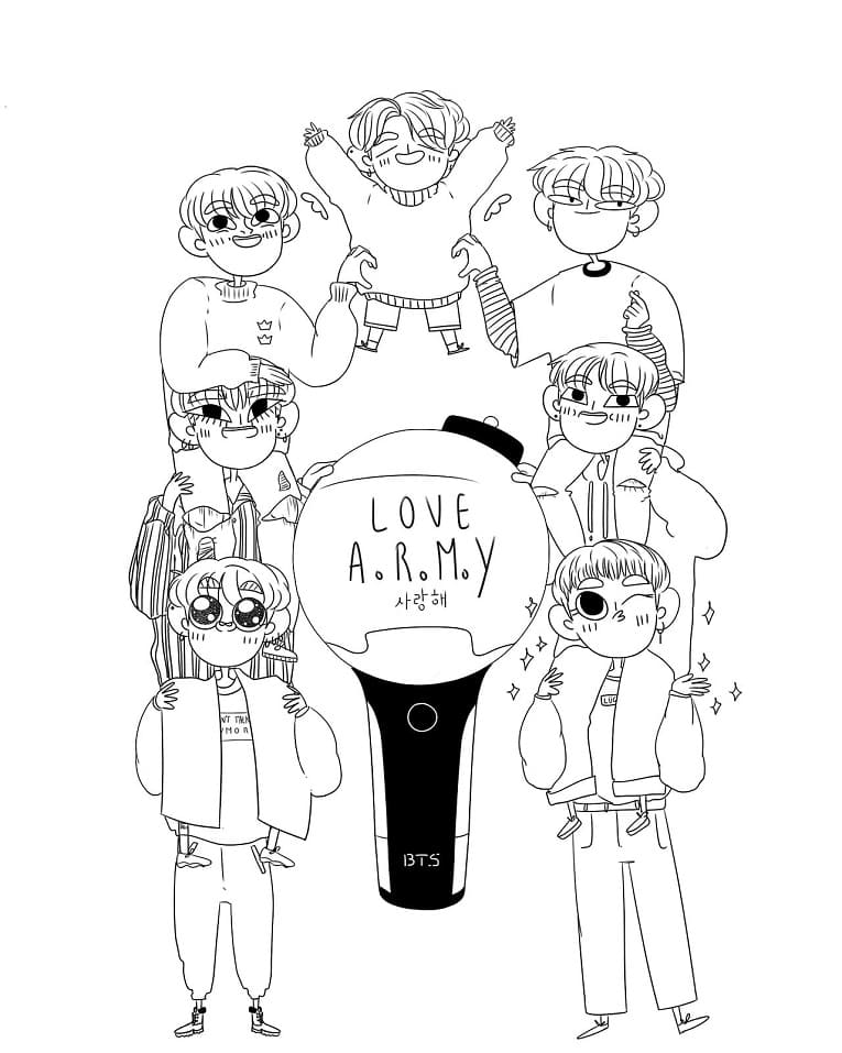 BTS (22) Boyama Sayfası