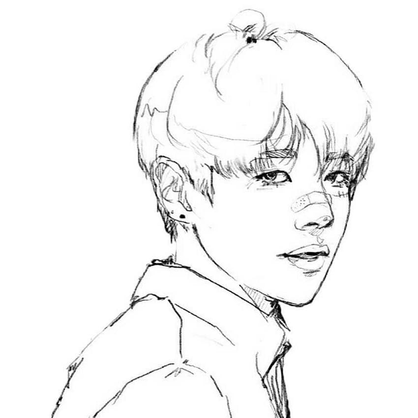 BTS Yazdırılabilir Boyama Sayfası