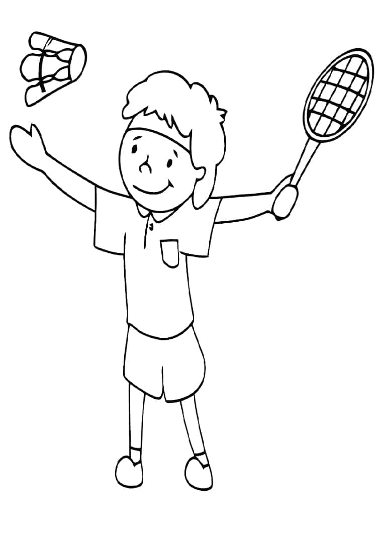 Badminton (1) Boyama Sayfası