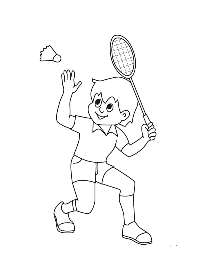 Badminton (5) Boyama Sayfası