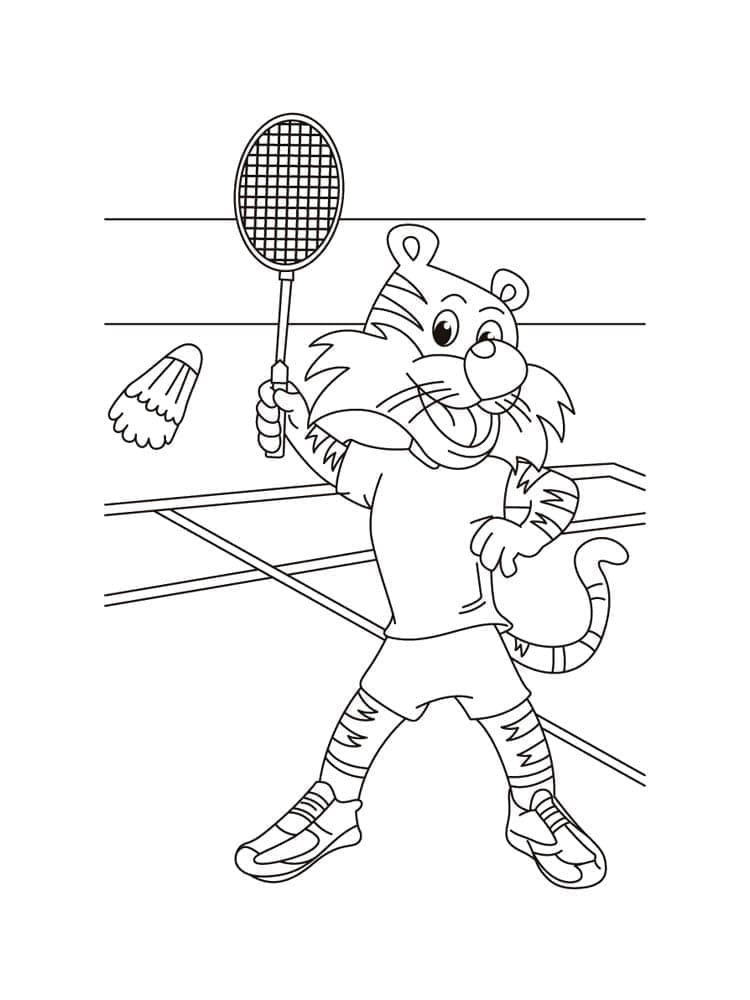 Badminton (6) Boyama Sayfası
