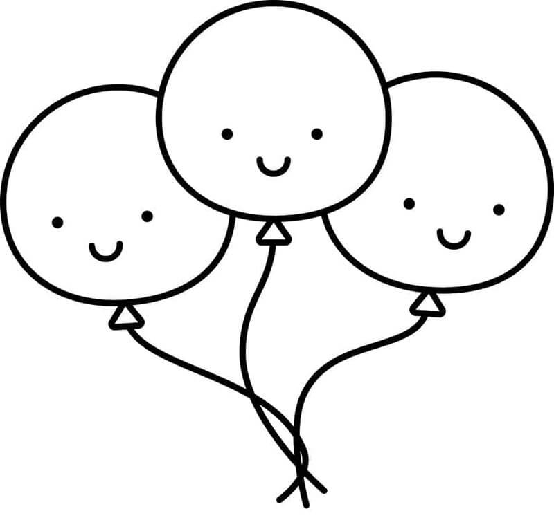 Balon (13) Boyama Sayfası