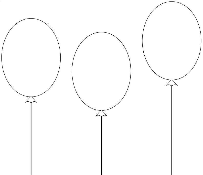 Balon (14) Boyama Sayfası