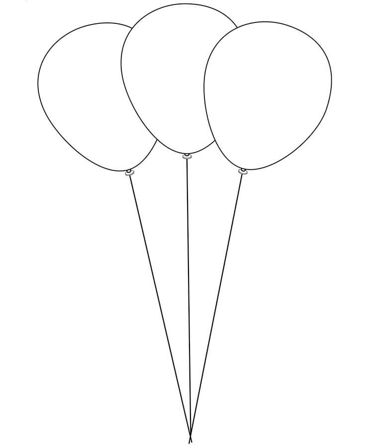 Balon (6) Boyama Sayfası